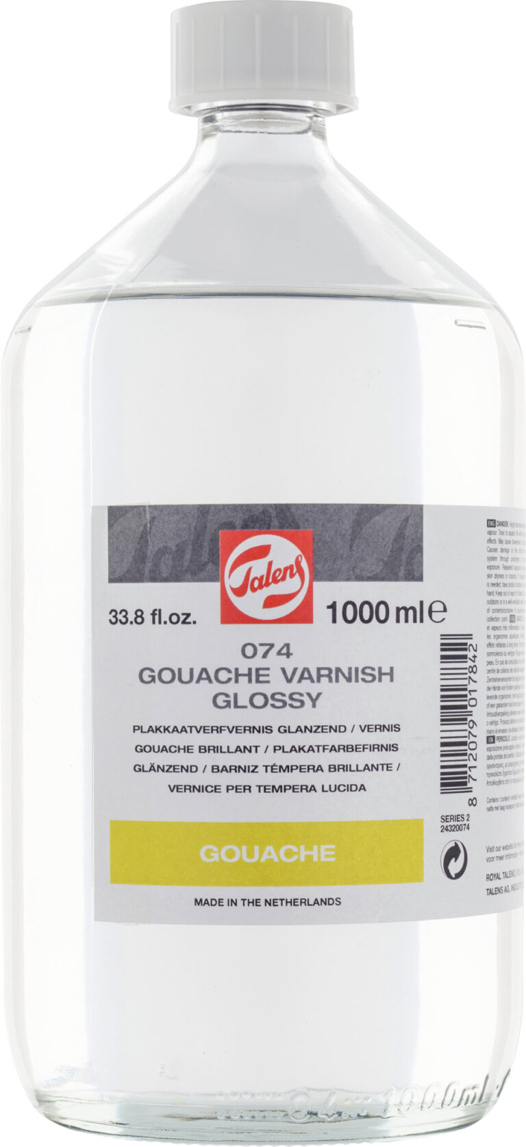 Talens Plakkaatvernis Glanzend 074 Fles 1000 ml