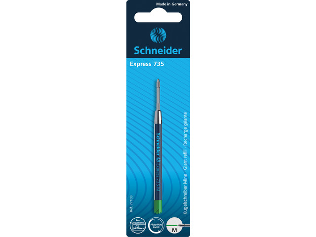 Vulling Schneider Express 735 M groen op blister