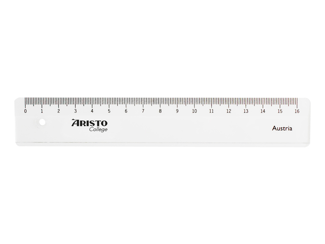 Liniaal Aristo GEOCollege 16cm in hang blister