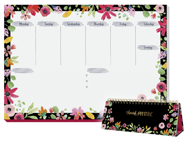Weekplanner Inspire A4 liggend met GRATIS bureauonderlegger - SI-JP100-A