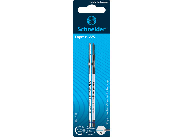 Vulling Schneider Express 775 M blauw op blister, 2st.