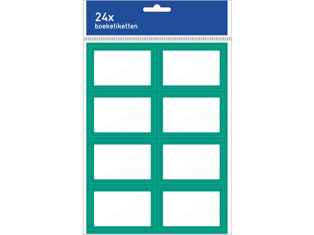 Boeketiket 24 stuks groen pantone green C
