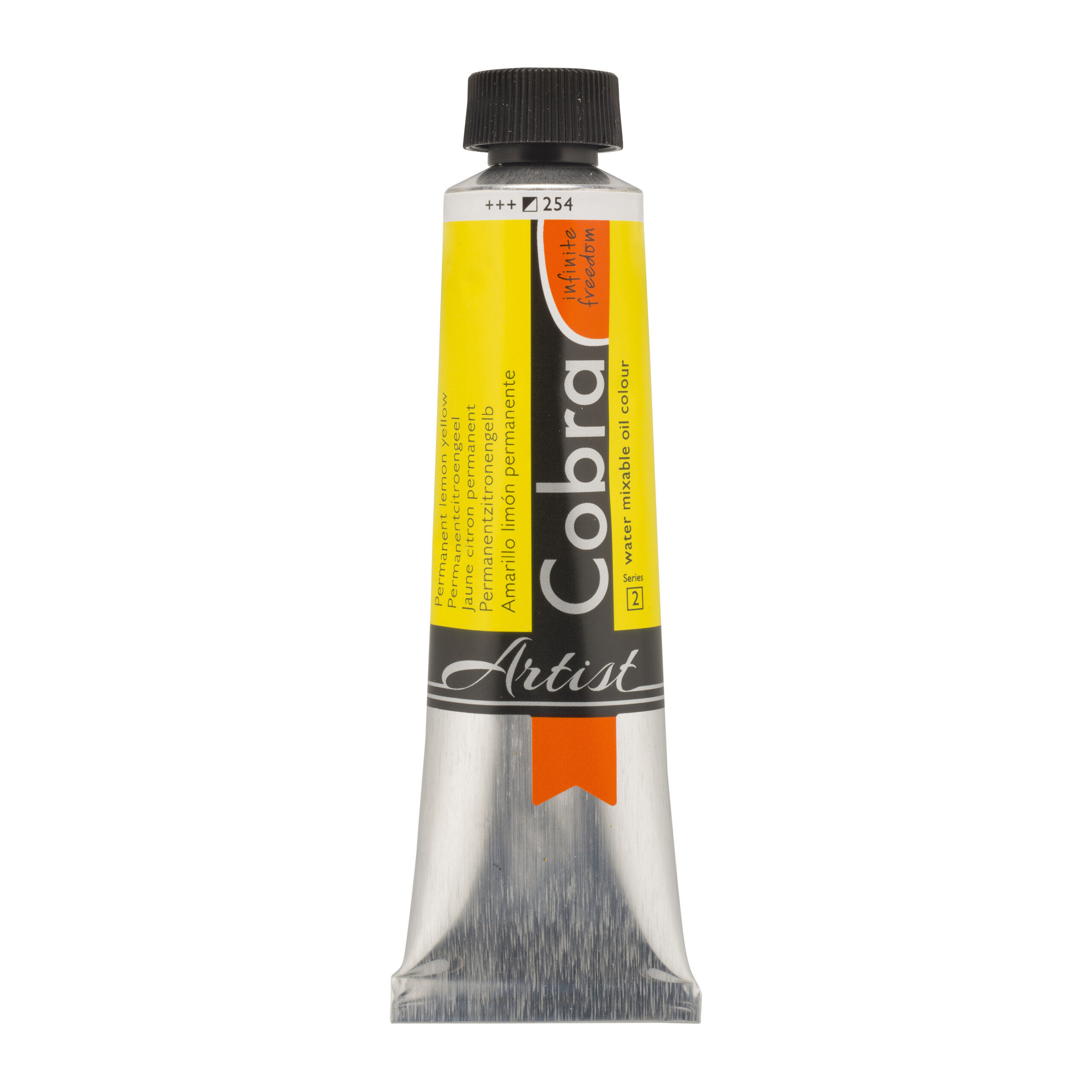 Cobra Artist Water Vermengbare Olieverf Tube 40 ml Permanent Citroengeel 254