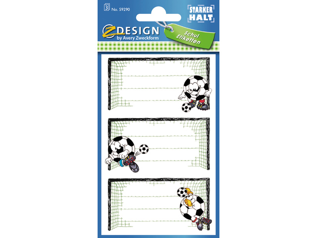 Boeketiket Z-design School pakje a 3 vel voetbal