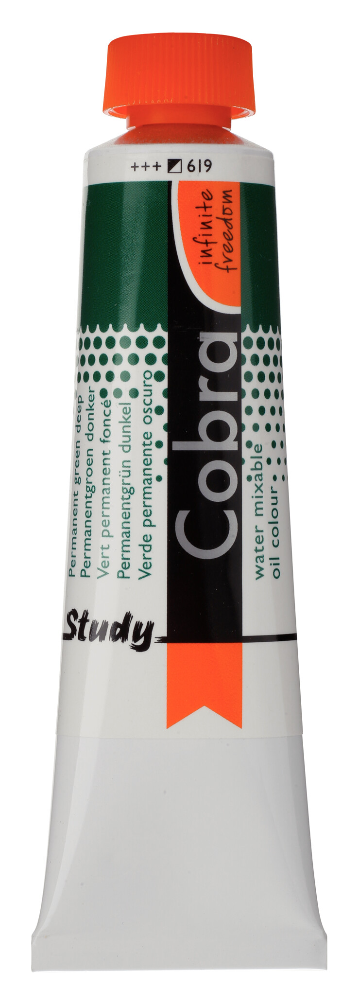 Cobra Study Water Vermengbare Olieverf Tube 40 ml Permanentgroen Donker 619