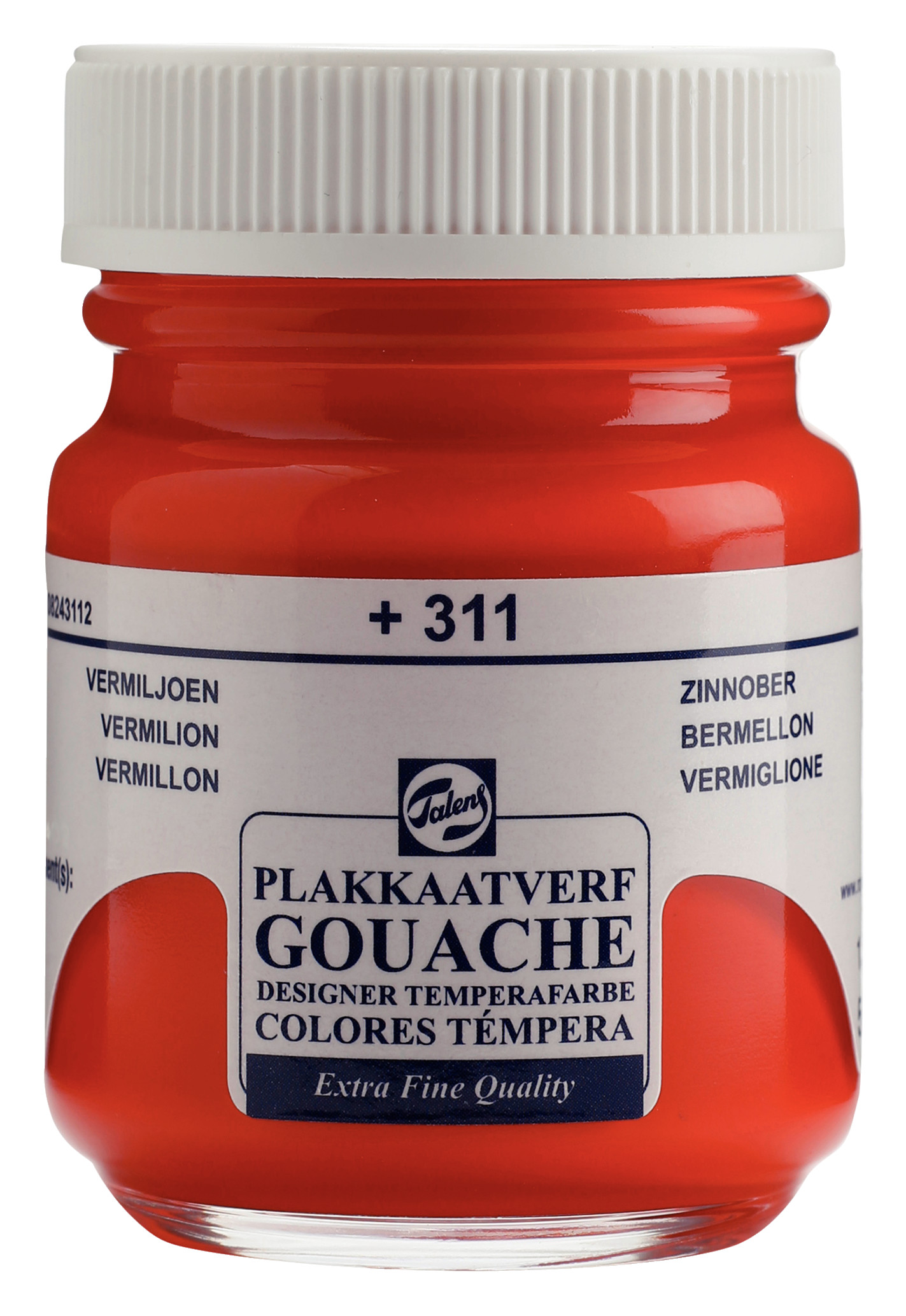 Talens Gouache Extra Fine Quality Fles 50 ml Vermiljoen 311