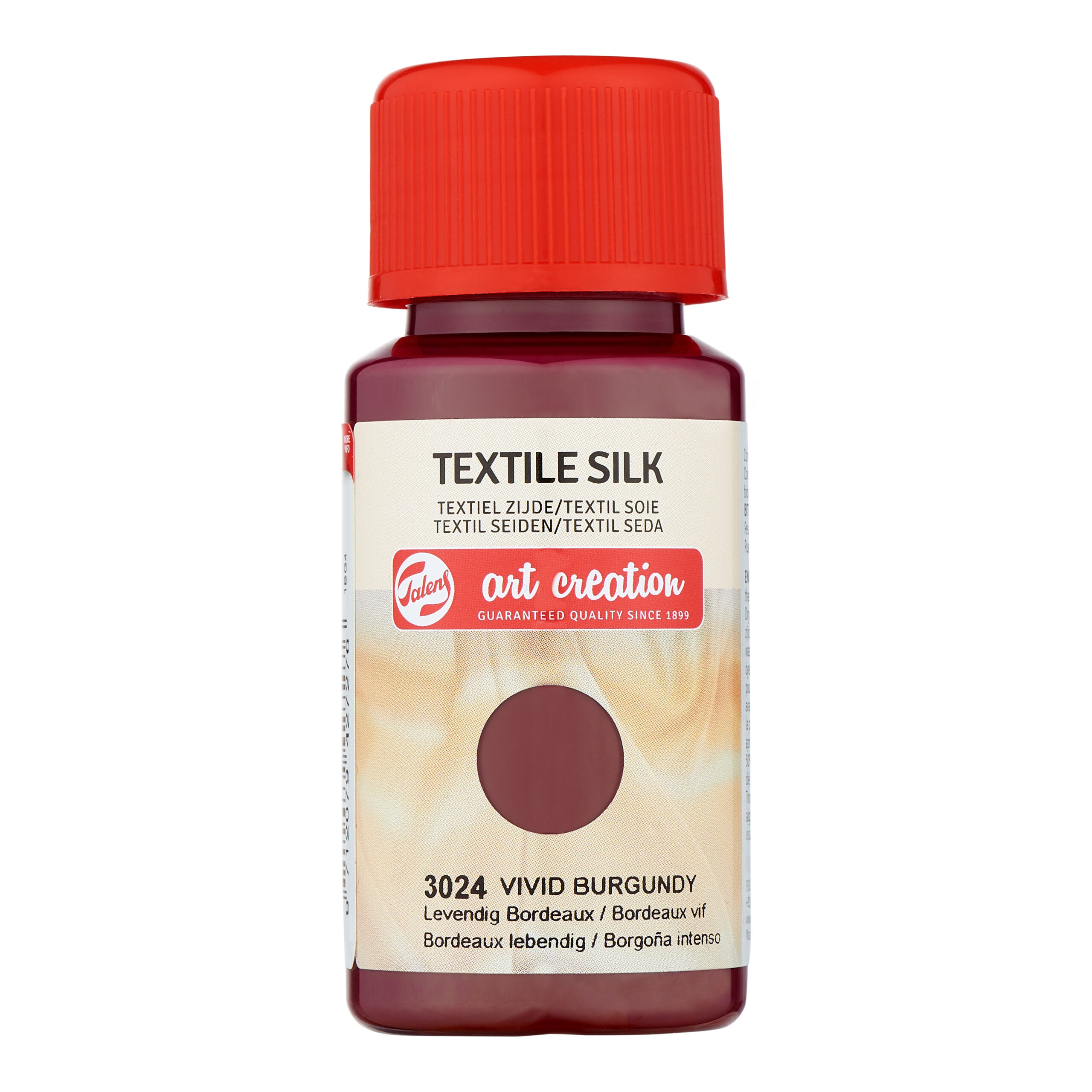 Talens Art Creation Textiel zijde Fles 50 ml Levendig Bordeaux 3024
