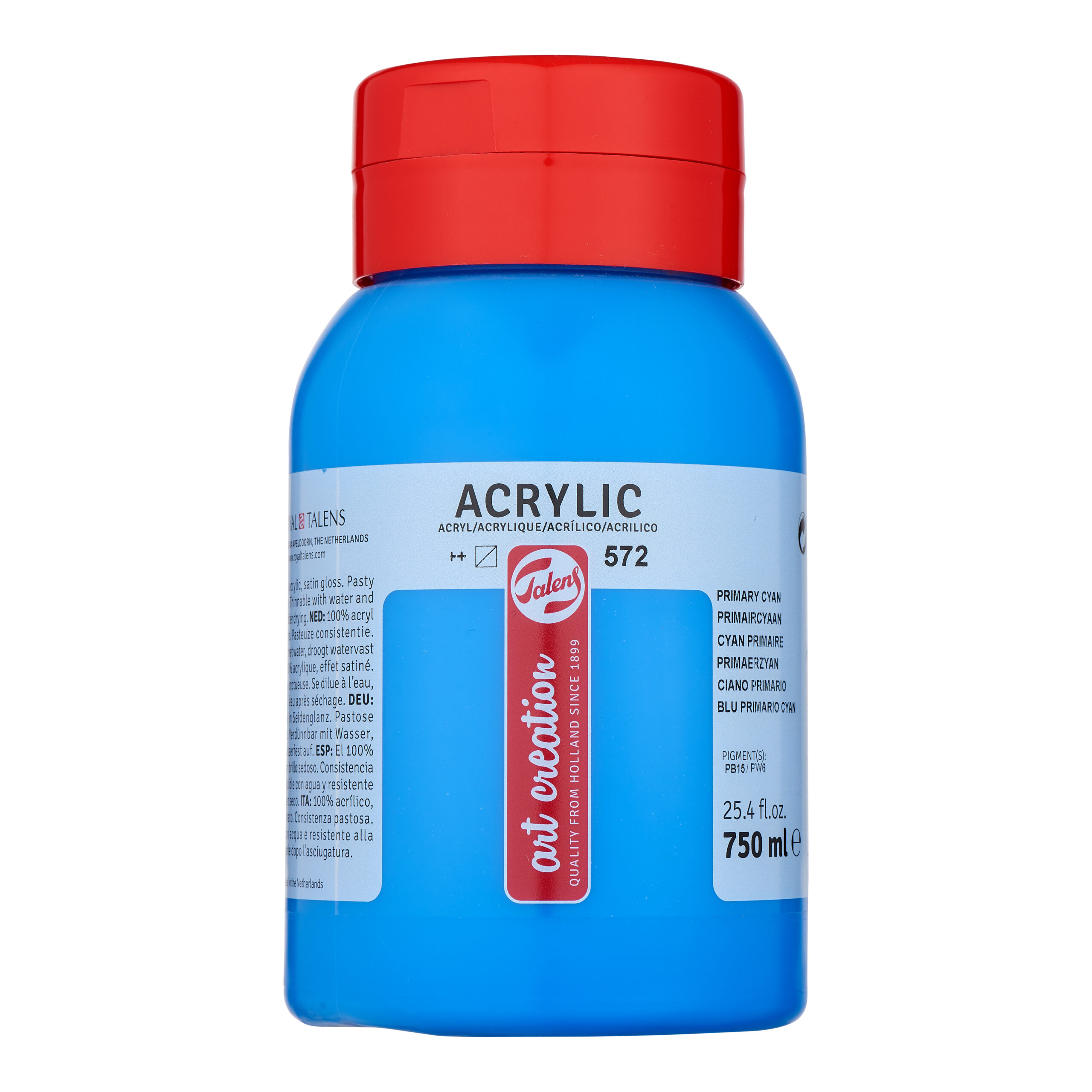 Talens Art Creation Acrylverf Pot 750 ml Primaircyaan 572