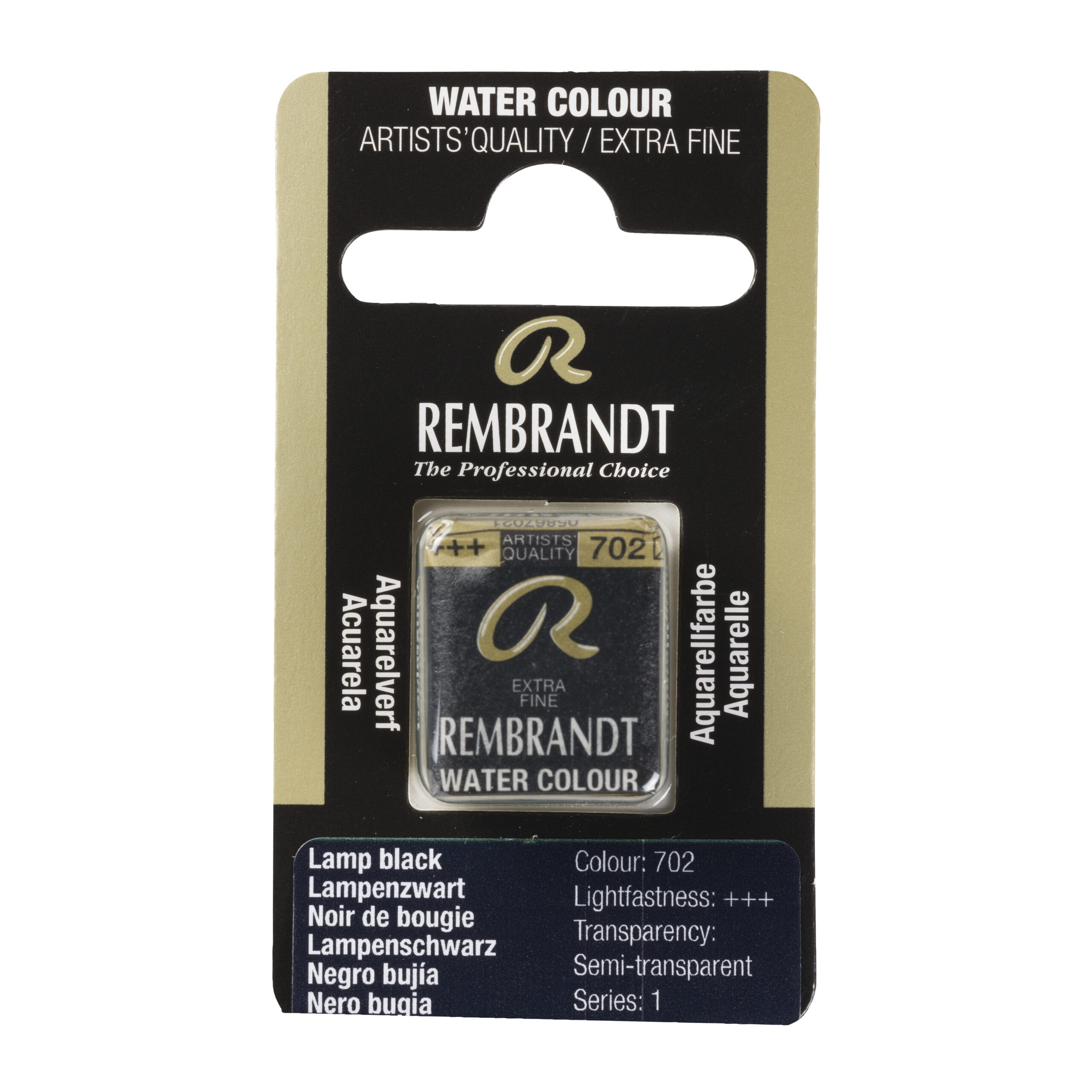 Rembrandt Aquarelverf Napje Lampenzwart 702