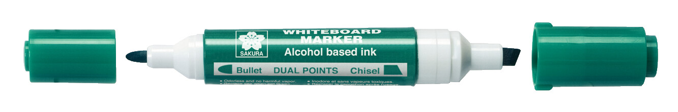 Sakura Whiteboard marker dubbele punt Groen