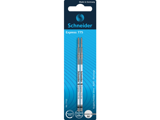 Vulling Schneider Express 775 M zwart op blister, 2 st.