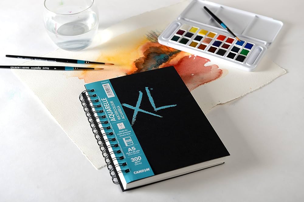 Canson XL Aquarelle papierblok 300 gm² – 68 pagina’s