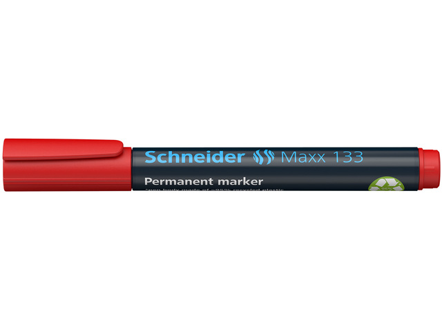 Marker Schneider Maxx 133 permanent, beitel punt rood - S-113302