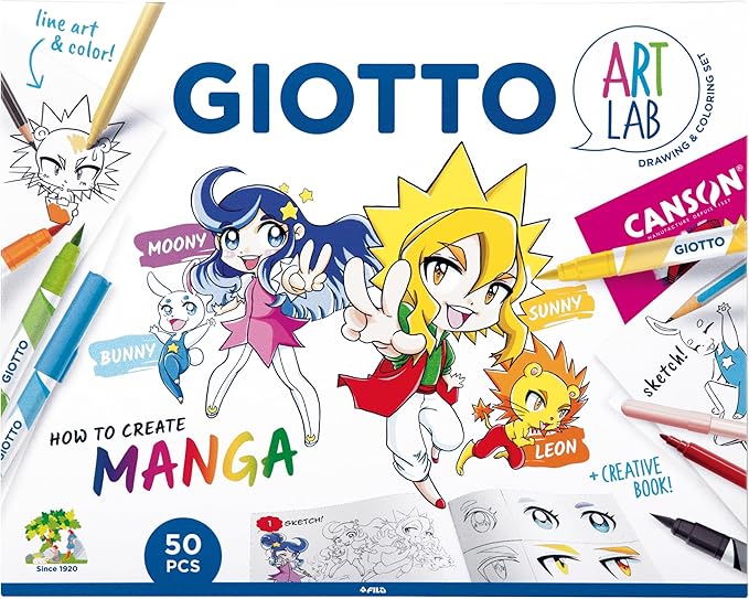 Giotto Art Lab Manga pen set 21 stuk
