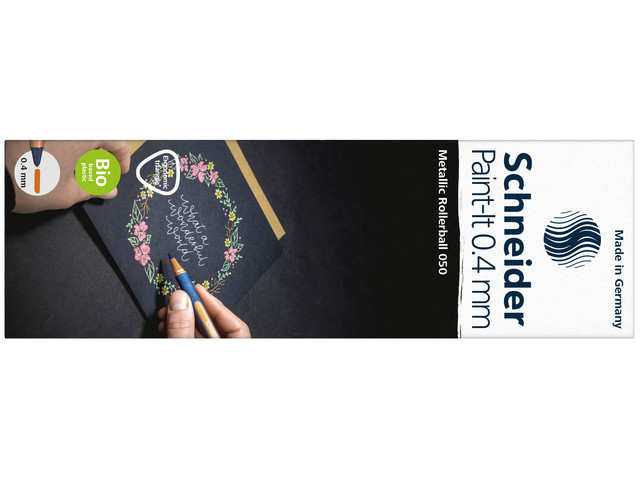 Metallic rollerball Schneider Paint-it 050 0.4mm doos 10st.