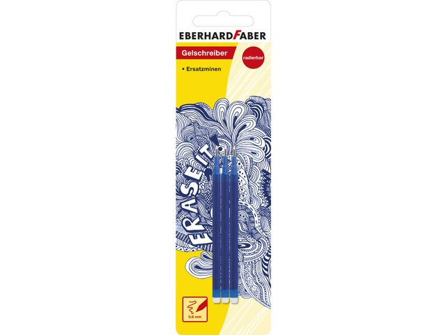 Vulling EFA rollerbal blauw 3st. op BC