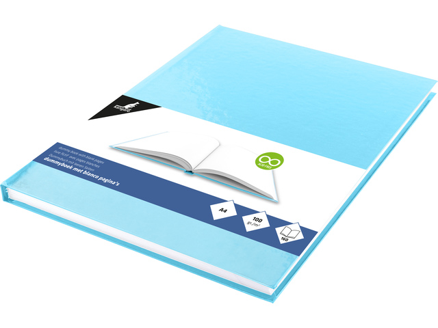 Dummyboek Kangaro A4 blanco hard cover 80 bl 100grs blauw