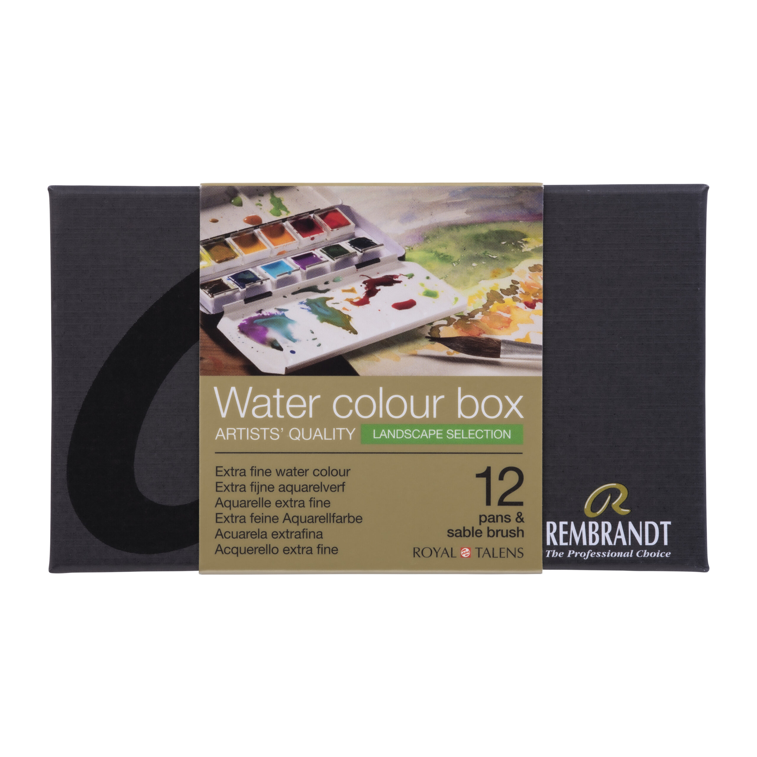 Rembrandt Aquarelverf metalen set Landschapsselectie | 12 napjes + penseel