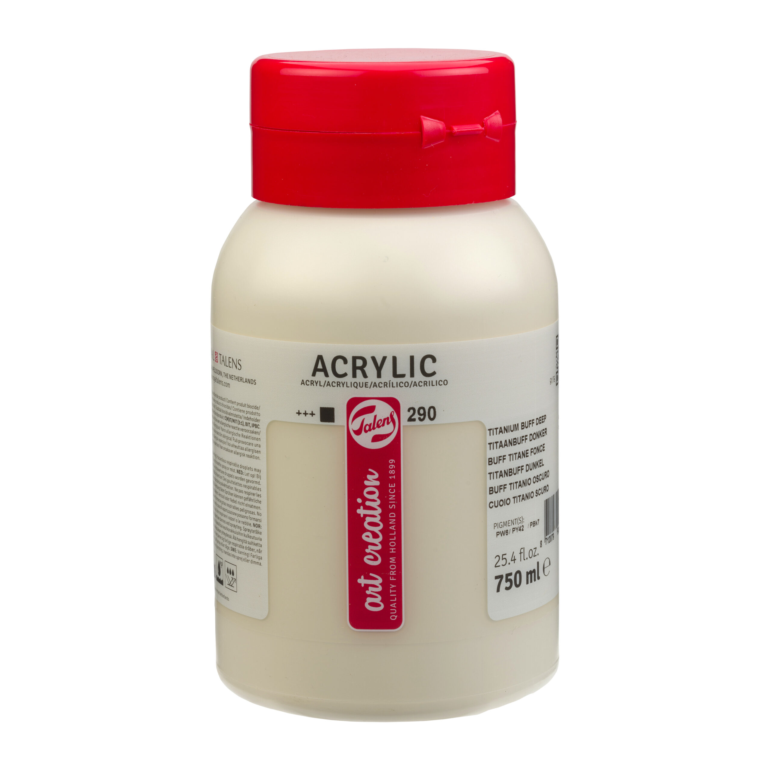 Talens Art Creation Acrylverf Pot 750 ml Titaanbuff Donker 290