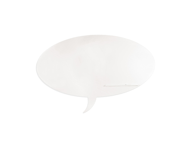 Whiteboard Rocada Skinshape Talk 75x115cm wit gelakt