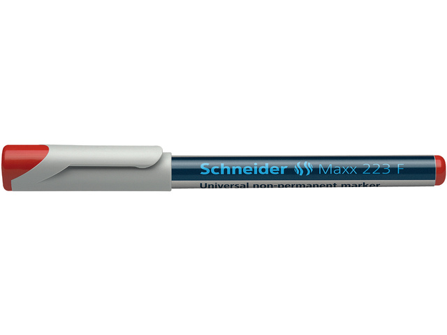 Marker Schneider Maxx 223 F 0,7mm non-permanent rood