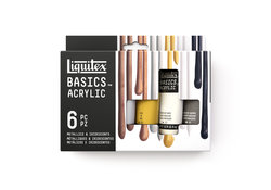 Liquitex Basics Set 6x22ml - Metal & Iridescent