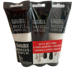 Liquitex Basics Colour Set 3 x 118ml Tubes WBW Colour Promo