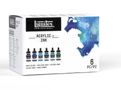 Liquitex Professional Acrylic Ink Aqua Colors Set 6x30ml