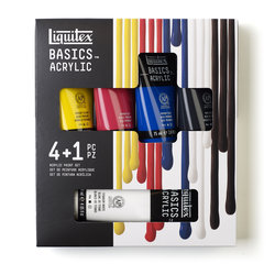 Liquitex Basics Set 4x75ml + 1x118ml Tubes Titanium White