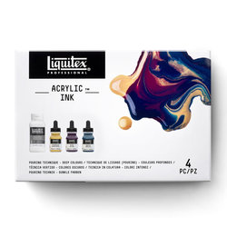Liquitex Professional Acrylic Ink pouring medium set - Deep Colours