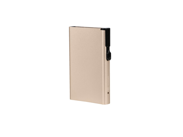 Pasjeshouder Clicksafe RFID aluminium ivoorwit 8 pasjes