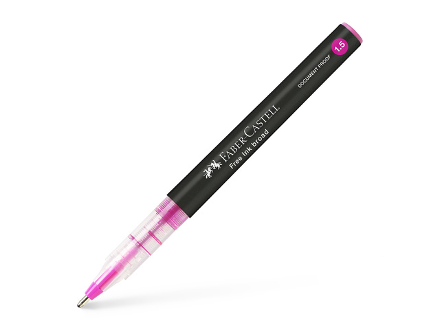 Inktroller FC 1.5mm roze met venster om