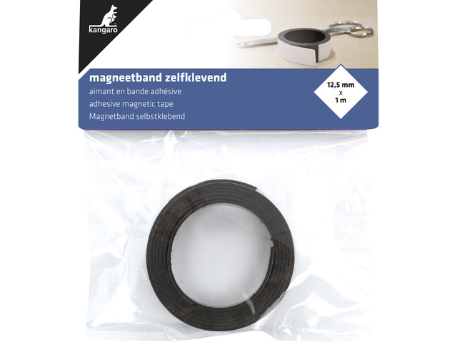 Magneetband Kangaro zelf- klevend 12,5mm x 1 meter
