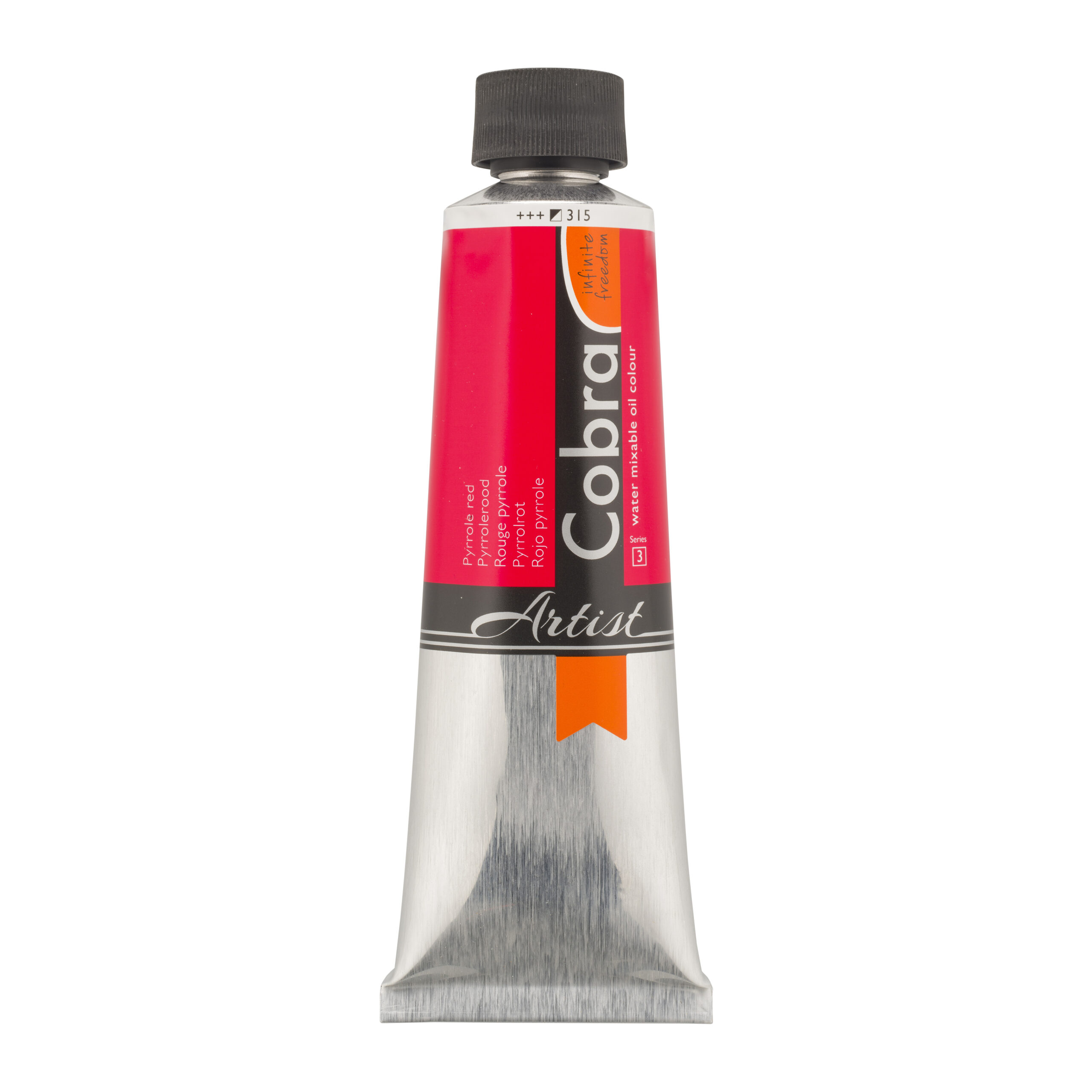 Cobra Artist Water Vermengbare Olieverf Tube 150 ml Pyrrolerood 315