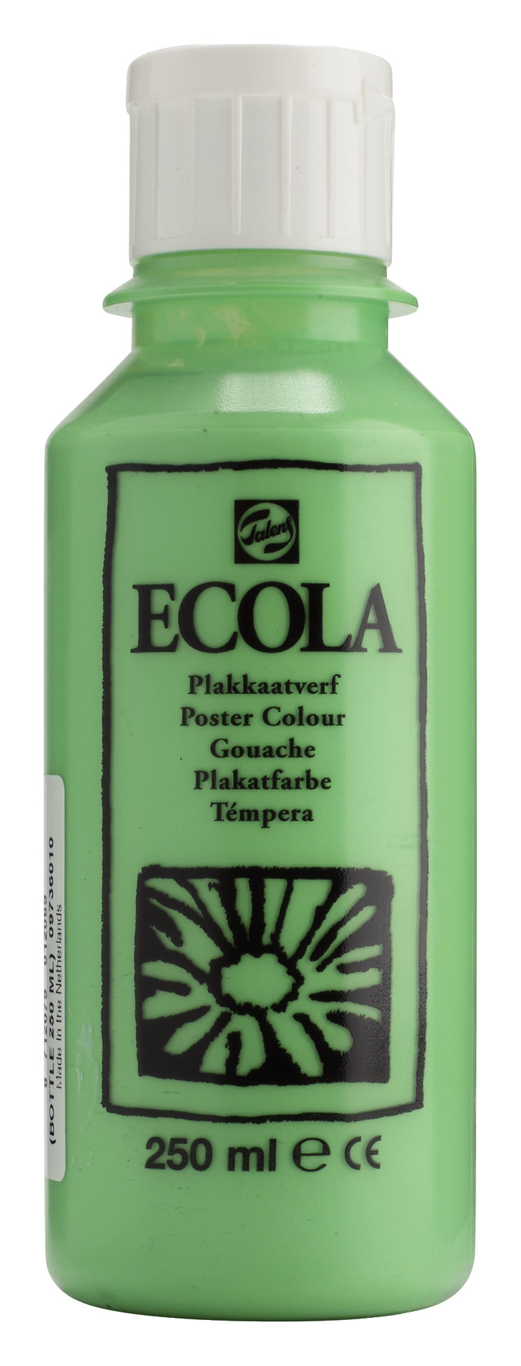 Ecola Plakkaatverf Fles 250 ml Lichtgroen 601