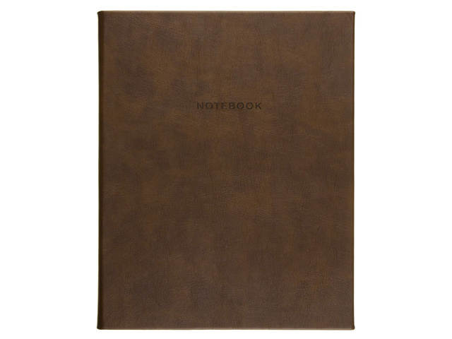 Notitieboek Eccolo Brown lijn ca.20x25cm 80gr. 256pag.