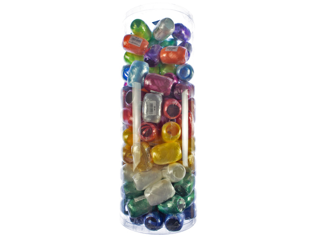 Lint Kangaro 100 bolletjes 5mm x 20m assorti 14 effen kle