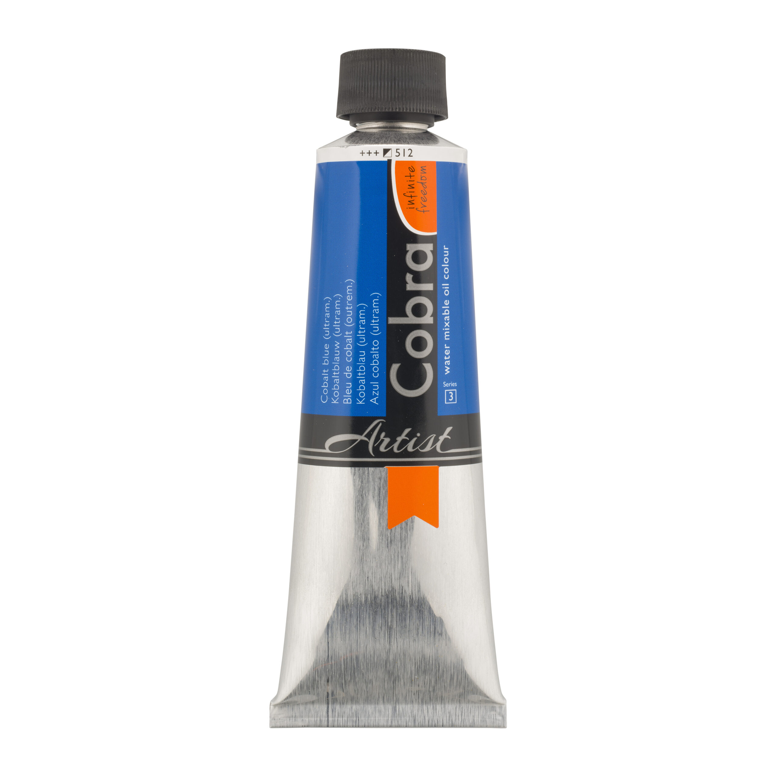 Cobra Artist Water Vermengbare Olieverf Tube 150 ml Kobaltblauw (Ultramarijn) 512