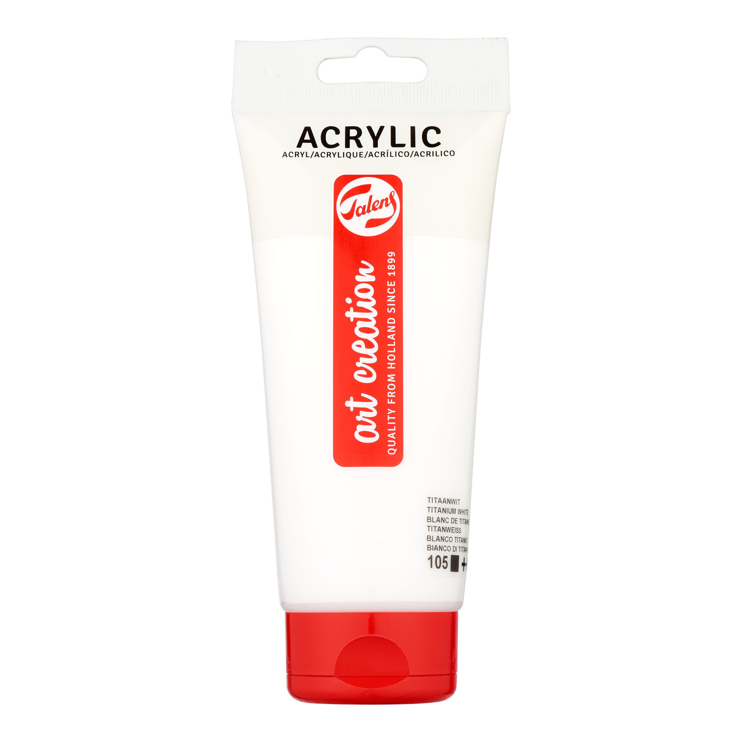 Talens Art Creation Acrylverf Tube 200 ml Titaanwit 105