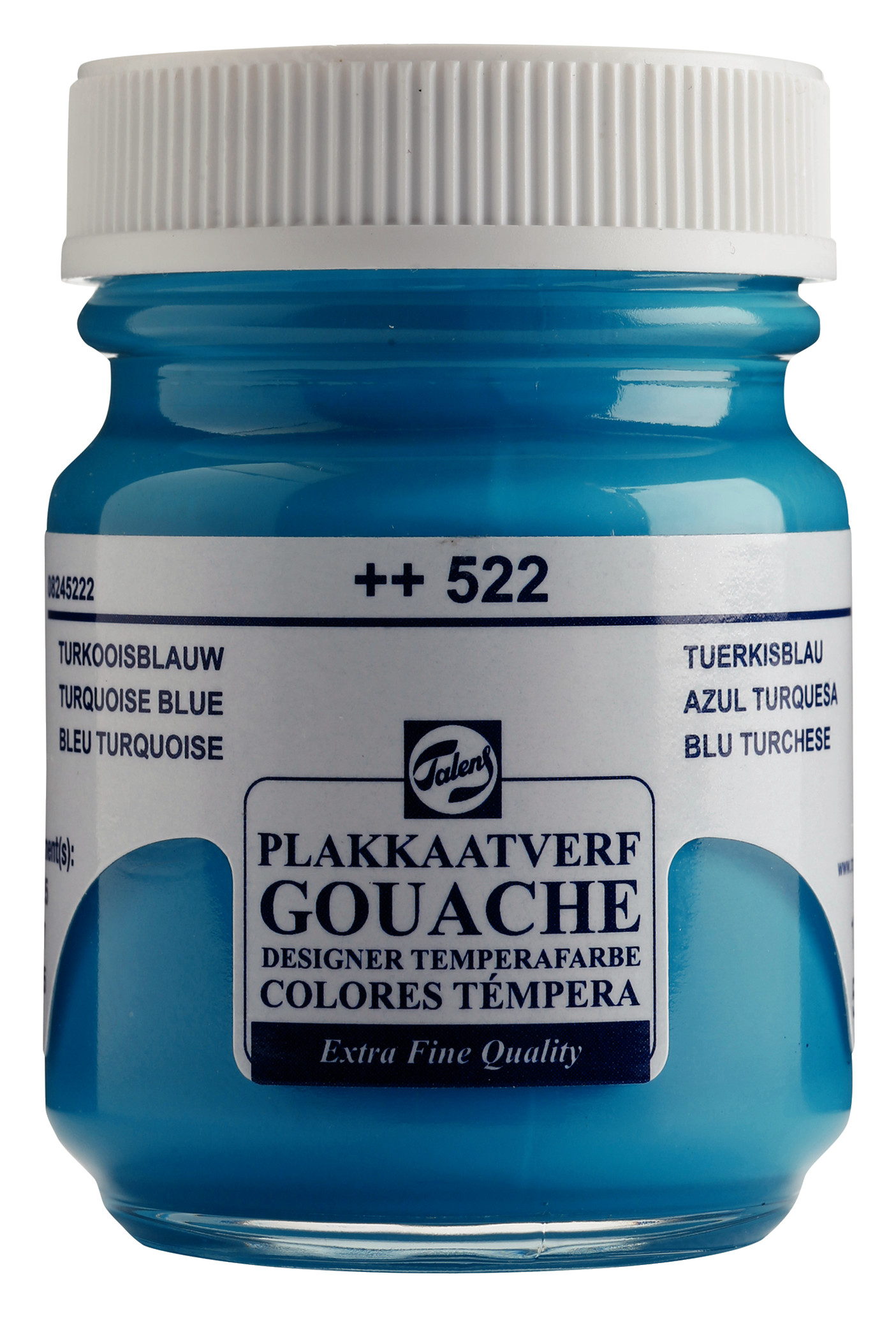 Talens Gouache Extra Fine Quality Fles 50 ml Turkooisblauw 522