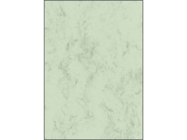 Designpapier Sigel A4 200grs marmer groen pak 50 vel