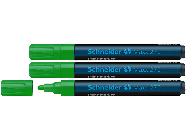 Lakmarker Schneider Maxx 270 1-3 mm groen set van 3