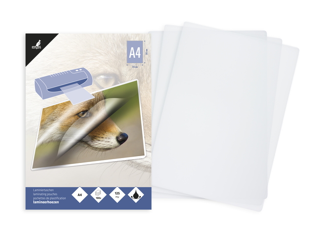 Lamineerhoes Kangaro A4 216x303mm 125 micron 100 vel
