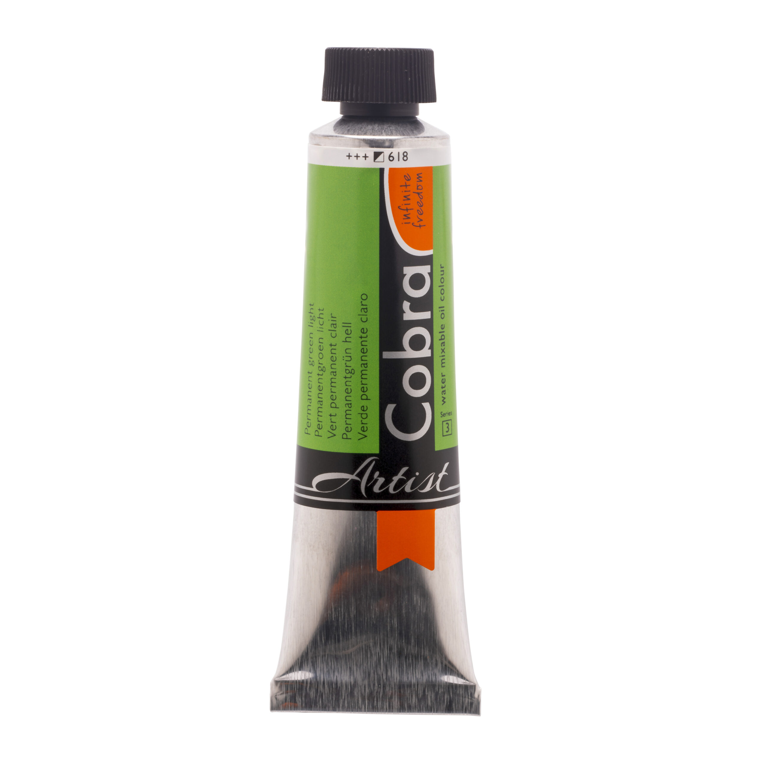 Cobra Artist Water Vermengbare Olieverf Tube 40 ml Permanentgroen Licht 618