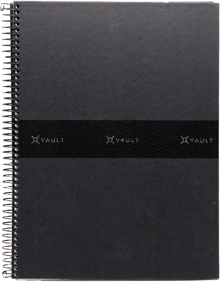 Spiraalblok VAULT A4 HC lijn 160 blz 90 gr papier