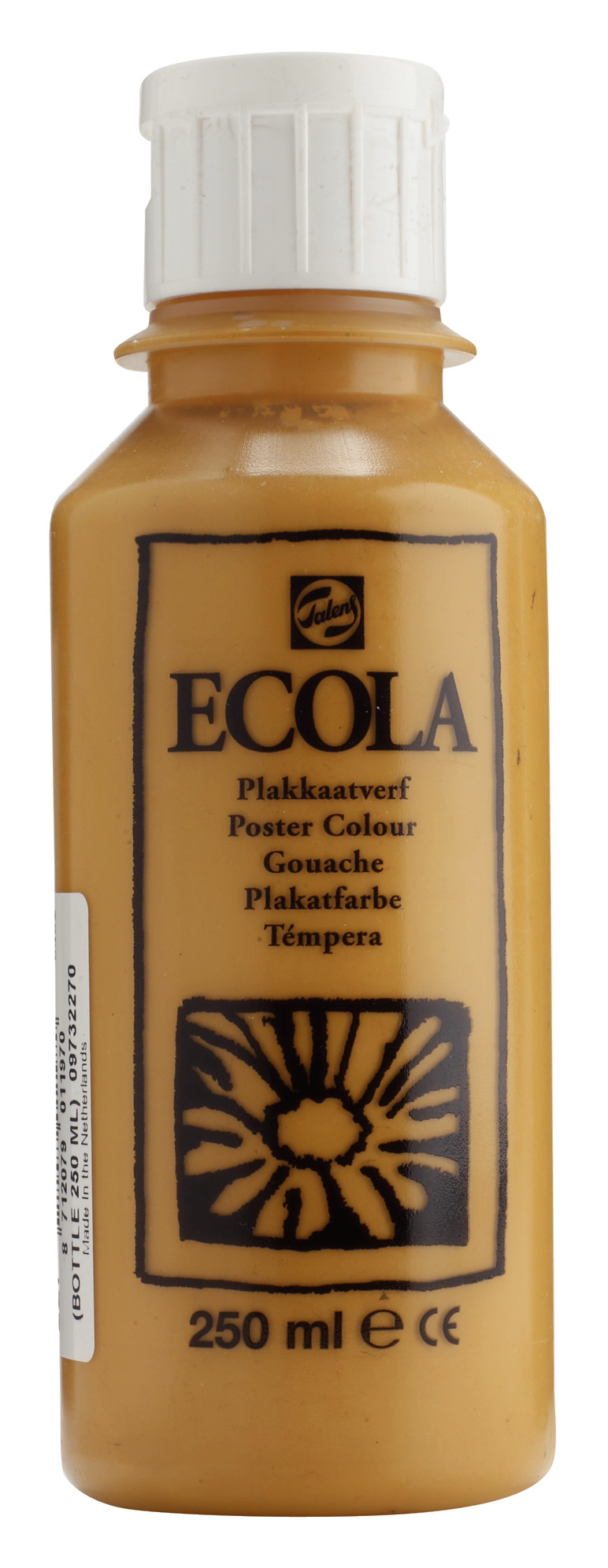 Ecola Plakkaatverf Fles 250 ml Gele Oker 227