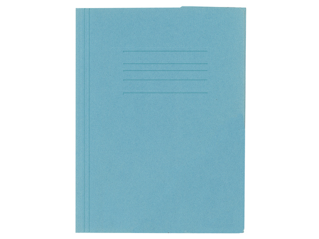 Dossiermap Kangaro folio 240gr recycled karton blauw