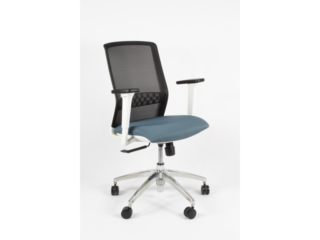 Bureaustoel Linea Tekna White 01 zwart/antraciet met 3D