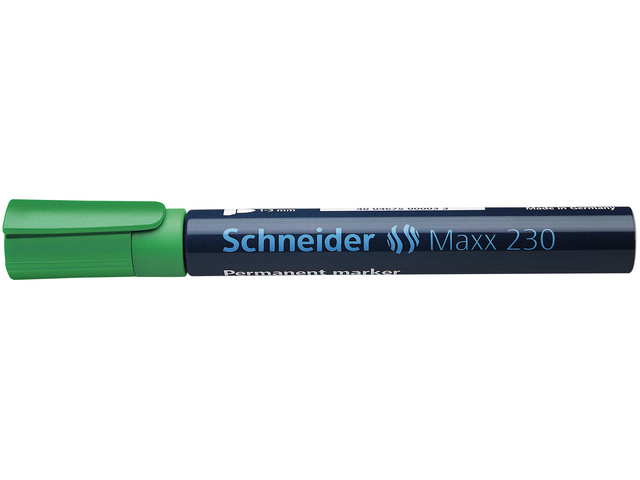 Marker Schneider Maxx 230 permanent, ronde punt groen