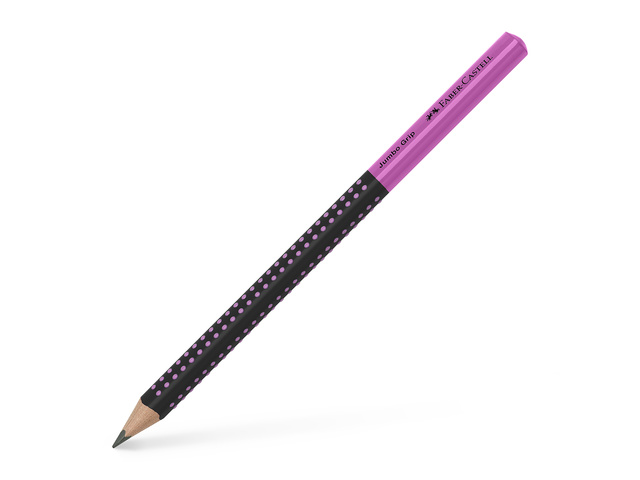 Potlood FC Jumbo Grip two- tone zwart/roze